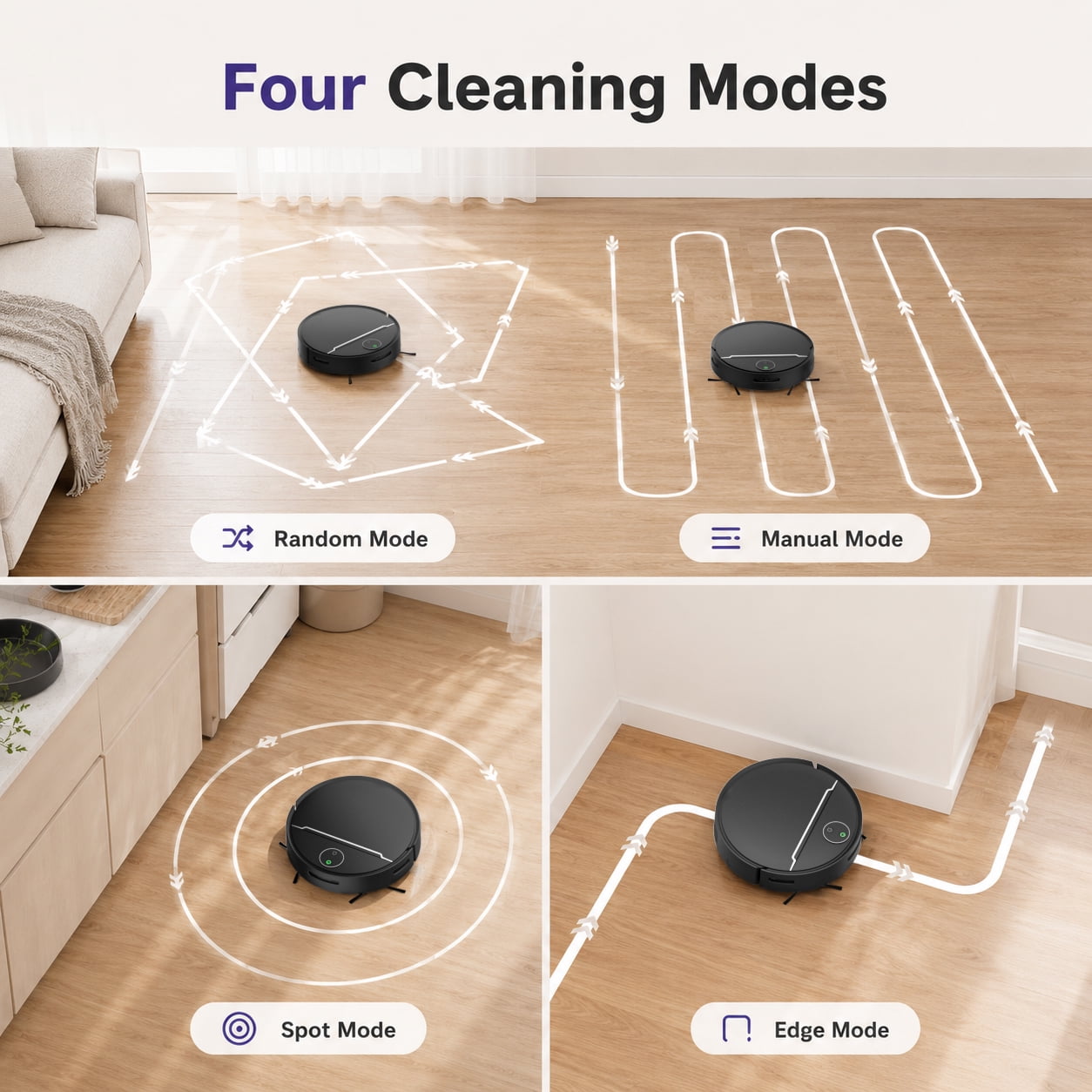 ANSFIL 3 in 1 Robot Vacuum/Mop/Sweep Combo with Smart App&Voice Control,2-in-1 Tank, 4500pa Suction, Q10S